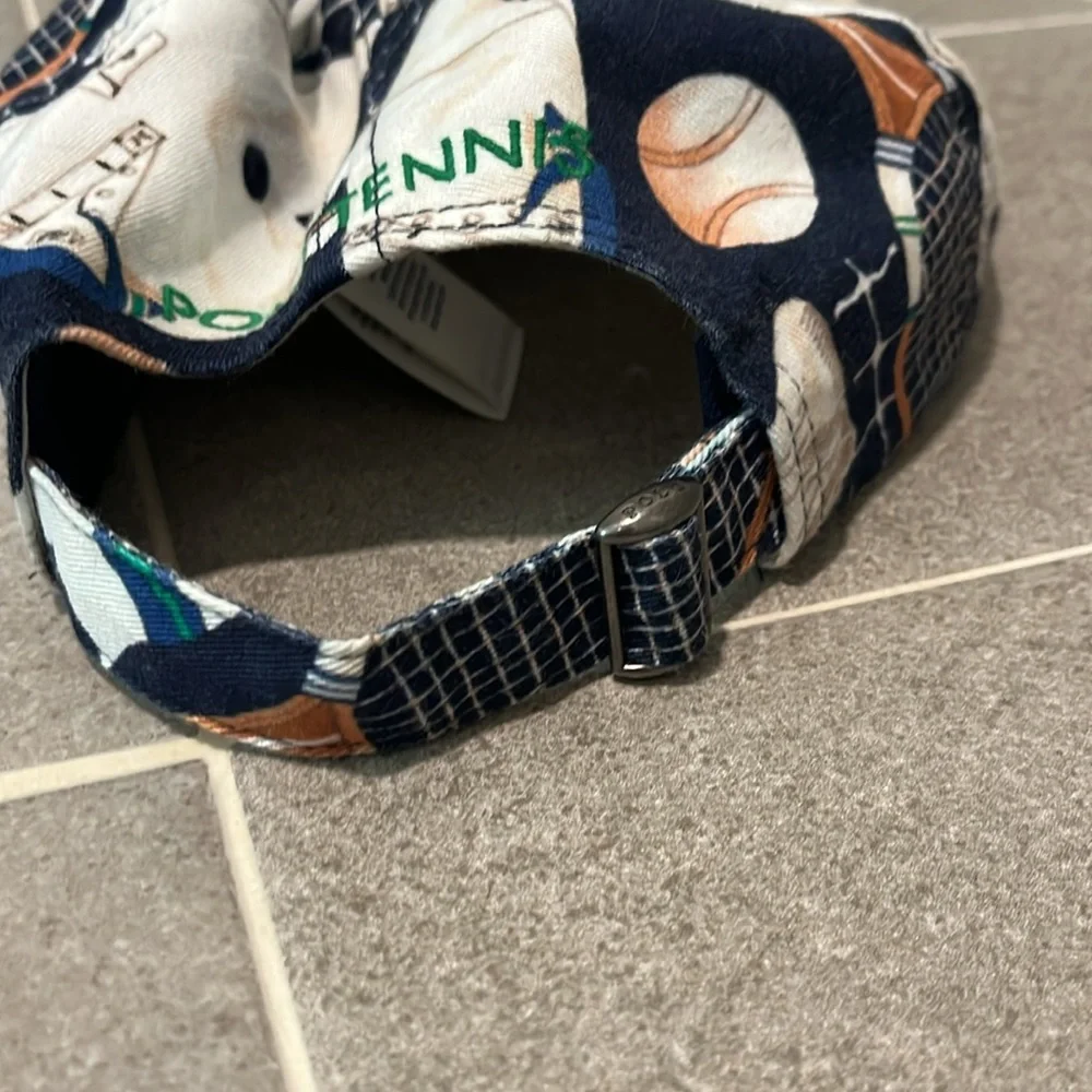 Polo Ralph Lauren Wimbledon Tennis Hat Cap Strap Back One Size - Picture 12 of 16